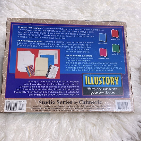 Vintage IlluStory Write & Illustrate Your Own Book Best Kid Toy Award Gold Seal - Picture 4 of 8
